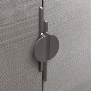 Muebles modernos de lujo para sala de estar, manijas ligeras, semicirculares, doradas y grises, par para armarios, armarios, cajones, estilo nórdico - Product Image 1
