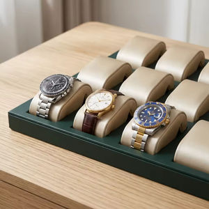 Présentoir de montres de mode, design OEM, plateau de présentation en cuir, accessoires de présentation de montres en PU de haute qualité - Product Image 3