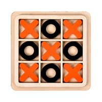 Jeu d'échecs éducatif Tic Tac Toe Board en bois XO
