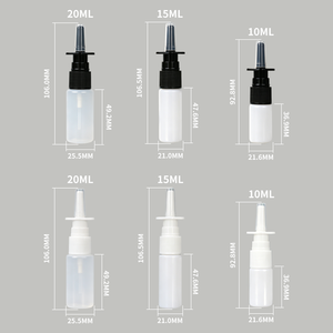 Frasco pulverizador lateral de plástico HDPE de 10ml, 15ml, 20ml, botella de plástico con pulverizador nasal pequeño de niebla fina y tapa antipolvo - Product Image 6