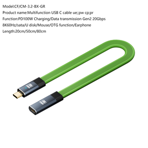 Nouveau Câble de Charge Rapide USB-C vers USB-C PD100W 2026 HotSale USB3.2 20 Gbit/s Thunderbolt 3 5A pour <span class=keywords><strong>iPhone</strong></span> 15 16 - Product Image 5