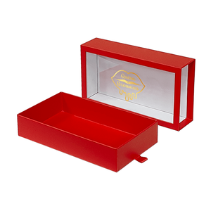 Biểu Tượng Tùy Chỉnh In Cứng Cứng Nhắc Tái Chế Phong Cách Các Tông Giấy Bao Bì Ngăn Kéo Trượt Hộp Quà Tặng Rõ Ràng Trong Suốt PVC Cửa Sổ - Product Image 3