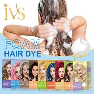IVS Professionnel En Gros Bulle Cheveux Teinture <span class=keywords><strong>Mousse</strong></span> Cheveux Couleur Chocolat Noir Aucun Effet Secondaire Permanent Halal Bulle Cheveux Teinture - Product Image 2