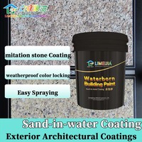 Revêtement sableux à l'eau avec peinture texturée marbre et haute adhérence par Limeijia pour parcs industriels avec garantie de qualité