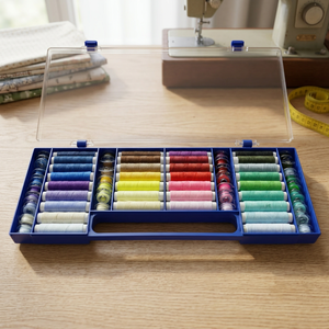 AA0015 <b>Sewing</b> kit | Portable <b>Sewing</b> Thread <b>Set</b> With 40 Colors For Machine <b>Sewing</b> Plastic Case Organized Storage Box - Product Image 2