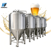 Cuve de fermentation conique en acier inoxydable 304 avec refroidissement par glycol pour brasserie artisanale