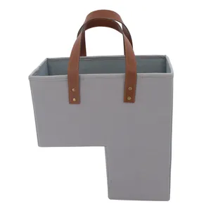 KINGWILLOW-cesta de escalera plegable de tela hecha a mano, ecológica, cesta personalizada, venta al por mayor