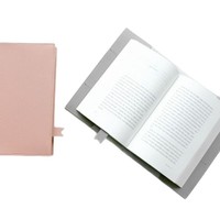 Protège-cahier et agenda promotionnel en cuir PU imperméable à motif dessin animé YY avec support de bloc-notes amovible (Multifonction 33,5x23,8cm Noir/Beige)