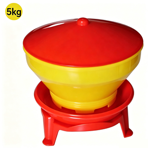 Comedero Automático para Aves de <span class=keywords><strong>Corral</strong></span>, Bandeja de Alimentación Automática de Plástico Turbo para Pollos, Patos, Gansos y Mascotas - Product Image 5