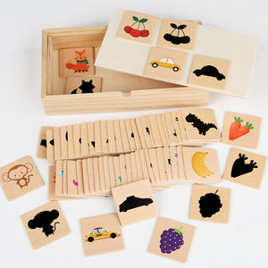 Jouet en bois Montessori pour trouver les formes, animaux, fruits, jeu de correspondance des formes, puzzle, jeu de réflexion, jouet éducatif précoce, cadeau pour enfants - Product Image 2