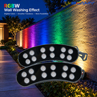 Beamy LED Baumumfassungsleuchte DC24V 15W RGB Mehrfarbig Warmweiß Säulenlampe Ring IP65 Außenbereich Garten Landschaftsstrahler