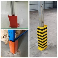 Protections de poteaux en acier robuste pour rayonnages de stockage d'entrepôt industriel, protections d'angle en métal pour rayonnages