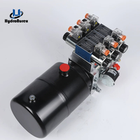 Unit Tenaga Hidrolik DC Multi-Spool Pompa Power Pack Katup Kontrol Solenoid Unit Tenaga Pompa Ganda