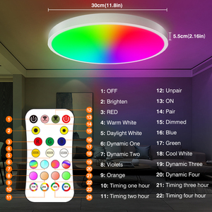 Smart WIFI LED Luz de techo redonda RGBCW Tuya APP Regulable Alexa Asistente de Google Compatible Dormitorio Sala de estar - Product Image 3