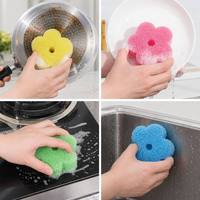 Spons Cuci Piring Warna-Warni Motif Wajah Bahagia 3Pcs/Pak, Kontrol Suhu Grosir, Logo Custom, Anti Gores