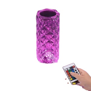 <span class=keywords><strong>Tactile</strong></span> cristal lampe de table bureau éclairage intérieur luxe Rose capteur Rechargeable Usb rvb décoration décor à la maison Led chambre veilleuse - Product Image 1