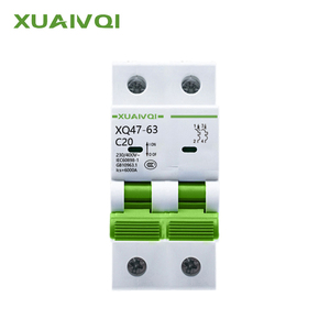 Автоматический выключатель переменного тока (AC) <span class=keywords><strong>2P</strong></span> 6кА, миниатюрный, 400В/230В, 2-полюсный, 63А, для распределительных щитов, с сертификатами TUV, CE, CB, <span class=keywords><strong>IEC</strong></span> - Product Image 1