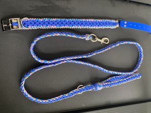 Ensemble collier et laisse pour chien paracorde de luxe avec logo personnalisé collier macramé en corde de nylon tressé à la main collier pour chien corde - Product Image 5