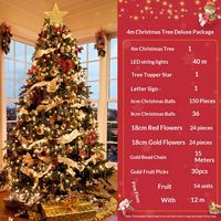 Arbre de Noël Artificiel Moderne en PE et PVC Floqué de 7/9/12 pieds, Haute Qualité, Écologique, avec Lumières LED Personnalisables – Vente en Gros