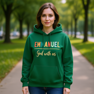 Sudadera Casual para Mujer Emmanuel God With Us, 100% Poliéster, Tejida, Manga Larga, Sudadera de Invierno - Product Image 2