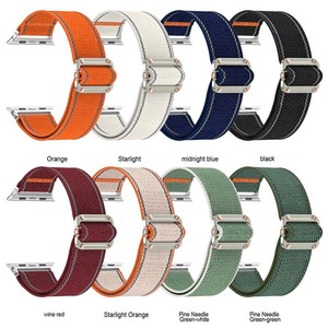 BEEFLYPOWER Nueva Correa Deportiva Elástica Reflectante de Nailon Tejido para <span class=keywords><strong>Apple</strong></span> <span class=keywords><strong>Watch</strong></span> Ultra 49mm S11 10 9 <span class=keywords><strong>8</strong></span> 46 38mm Brazalete Correa - Product Image 2