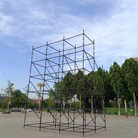 Torre de Andamio Layher Negra para Electroforesis, Tamaño Personalizado para Colgar Altavoces Line Array