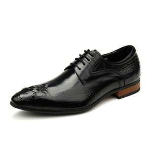 Nouvelles chaussures habillées pour hommes en cuir véritable, fabriquées à la main, haut de gamme, adaptées aux affaires, aux mariages et aux fêtes. - Product Image 6