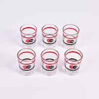 Russisches Roulette-Trinkspiel mit 6 Schnapsgläsern, Roulette-Trinkspiel, Bar-Spiel, Party für Erwachsene, Dreh das Rad