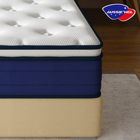 Vente chaude Matelas ignifuge Queen king Matelas en mousse à mémoire de forme en gel de taille unique Matelas à ressorts ensachés à 7 zones Ensemble de matelas