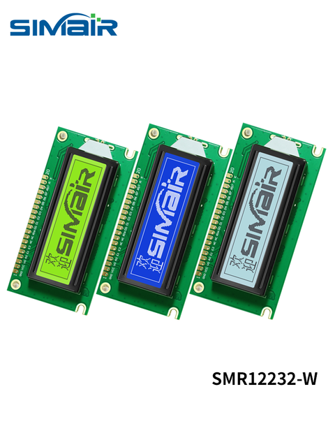12232W LCD Display Module,Industrial LCD Module Compatible with WG12232A,Parallel 5V Dot Matrix HD
