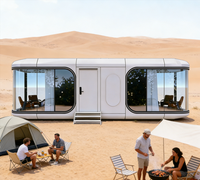 Maison Modulaire Intelligente, Cabine de Bureau, Structure en Acier, Mini-Maison Portable Étanche pour Jardin et Cour Arrière, Vente en Gros Direct Usine