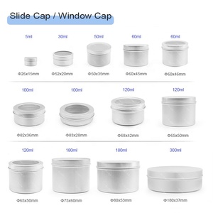 Nhôm Jar với vít cap 5ml 10ml 30ml 50ml 60ml 80ml 100ml 120ml 150ml 180ml Vòng bạc Mỹ phẩm nắp <span class=keywords><strong>tin</strong></span> Container có thể - Product Image 6