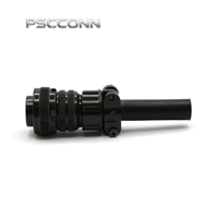 Connecteur d'alimentation circulaire mâle fileté PSCCONN MS5015 Série MS3106A 16-8P, étanche IP67, 5 broches, pour câble droit