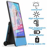 Display LCD da 32 Pollici per Pubblicità Esterna, Impermeabile, con Supporto da Pavimento, Risoluzione 2K/4K, Retroilluminazione Mini-LED, Pannello IPS