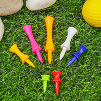 Tees de golf en caoutchouc incassables Tees de château en plastique abaisseurs avec une hauteur constante pour la pratique de taille mixte