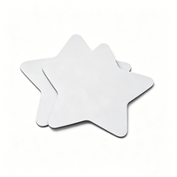 Tapis de souris vierges personnalisables en forme d'étoile irrégulière pour sublimation, taille personnalisée, motif dessin animé, blanc uni, impression par transfert thermique