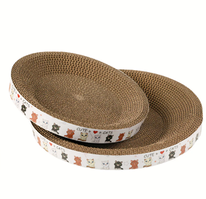 Gratte-chat en papier ondulé de haute qualité jouet d'arbre à chat de Style classique Offres Spéciales aucun poteau de chat de décoloration emballé dans le carton - Product Image 4