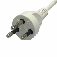 Cable de Alimentación IEC C13 con Conexión a Tierra de 3 Pines, Certificado TIS 166-2549, H05VV-F 3G, para Monitor de Computadora, TV, Impresora, Repuesto de Fábrica