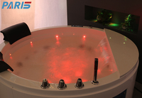Baignoires rondes modernes de 1.5m 1.8m avec bain à bulles d'air à jets hydromassants Prix bon marché d'usine Baignoire spa intérieure