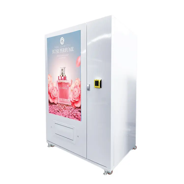 Multimedia Large Touch Screen Hair Cosmetic Makeup Bottle Perfume Vending Machine