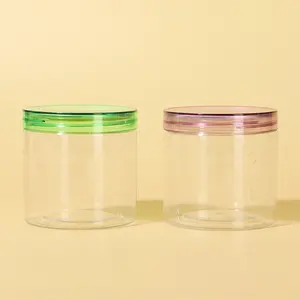 Slime Containers Met Water-Strakke Deksels (8 Oz, Custom Pack)-Transparante Plastic Voedsel Opslag Potten Met Individuele Labels