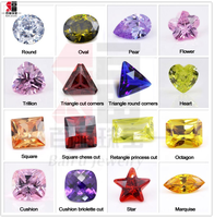 Zircone cubique taille brillant rond, qualité 4A/5A, Baifu, violet lavande, 6 7 8 mm