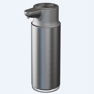 Desktop Automatic Touchless Stainless Steel Metal Foam Soap Dispenser 280ml tank Electric USB Rechargeable Lithium <b>Battery</b> - Product Image 2