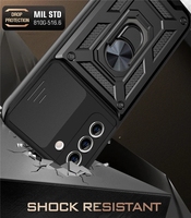 Étui pour objectif d'appareil photo coulissant pour Samsung Galaxy S21 Ultra S22 Plus Note 20 Ultra S20 FE A52 A72 A12