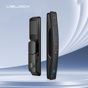 Serrure intelligente <span class=keywords><strong>WiFi</strong></span> UIELOCK QB70 avec reconnaissance faciale 3D, caméra œil <span class=keywords><strong>de</strong></span> chat, déverrouillage par empreinte digitale, carte IC, <span class=keywords><strong>mot</strong></span> <span class=keywords><strong>de</strong></span> <span class=keywords><strong>passe</strong></span>, interphone vidéo, compatible bois et Cloud - Product Image 1