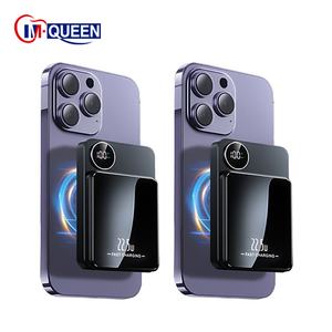 Batterie externe à affichage numérique OEM, charge rapide, Powerbank 10000Mah 5000Mah, mini batterie externe magnétique sans fil pour téléphone - Product Image 1