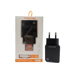 Produk populer 2024 EU UK US Plug 20W Usb C Power Adapter Quick Charge dinding pengisi daya ponsel dengan 1M Tipe C kabel