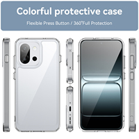 Coque de téléphone transparente colorée pour Oneplus 13T étui mobile pliant en acrylique dur et en TPU souple pour Oneplus 13S