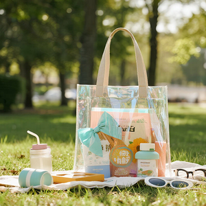 Bolsa de Mano de PVC Holográfica con Logotipo Personalizado, Bolsa de Compras Impermeable, Bolso de Hombro para la Playa, Viajes y Uso Diario - Product Image 2