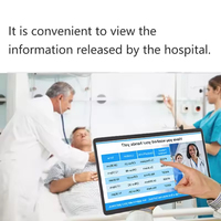 Système de file d'attente de triage et de signalisation numérique d'affichage d'informations hospitalier HealthcareSmart mural